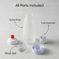 thumbnail image 7 of NexTone 2PCS Pancake Batter Dispenser Bottle for Mixing and Pouring Perfect Batter Ideal for Pancakes Muffins Cupcakes and More Essential Mixer and Shaker Bottle for Kitchen Cooking and Baking, 7 of 7