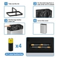 thumbnail image 4 of Dkelincs 13 Gallon Stainless Steel Kitchen Trash Can Automatic Touch Free Garbage Can with Lid, Silver, 4 of 7