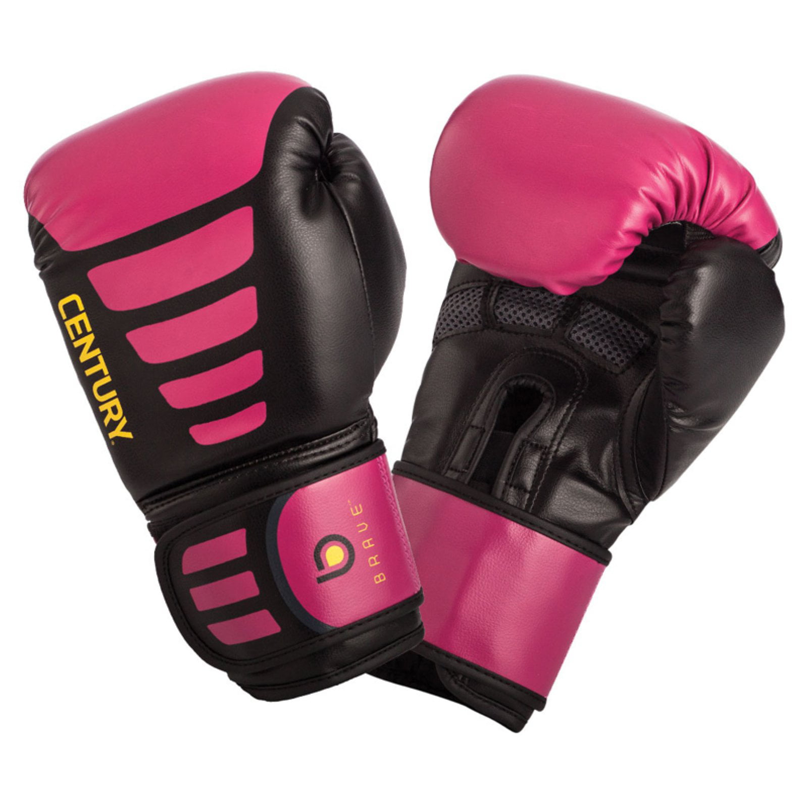 Century leather wrap bag gloves/ Pink & Black MMA Small Medium/Large 