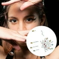 thumbnail image 2 of Unique Bargains 1 Pc Eye-catching Face Rhinestone Stickers for Concert White Purple, 2 of 5