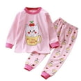 thumbnail image 1 of Pisexur Tenue d'Automne pour Bébé Fille Garçon, Ensemble de Pyjama pour Tout-Petits Garçons Filles, Mode Décontractée, Floral, Col Rond, Manches Longues, Chandail à Enfiler et Pantalon, Tenue de Nuit, Ensemble 2 Pcs pour Enfants, 3 Mois à 6 Ans, 1 of 3