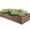 Brown, variant on VEVOR Metal Raised Garden Bed, 6.7 x 3 x 1.5 ft Outdoor Galvalume Planter Garden Box, Open Bottom Design, Large Planter Raised Bed for Growing Vegetables, Flowers, Herbs, and Succulents, Gray