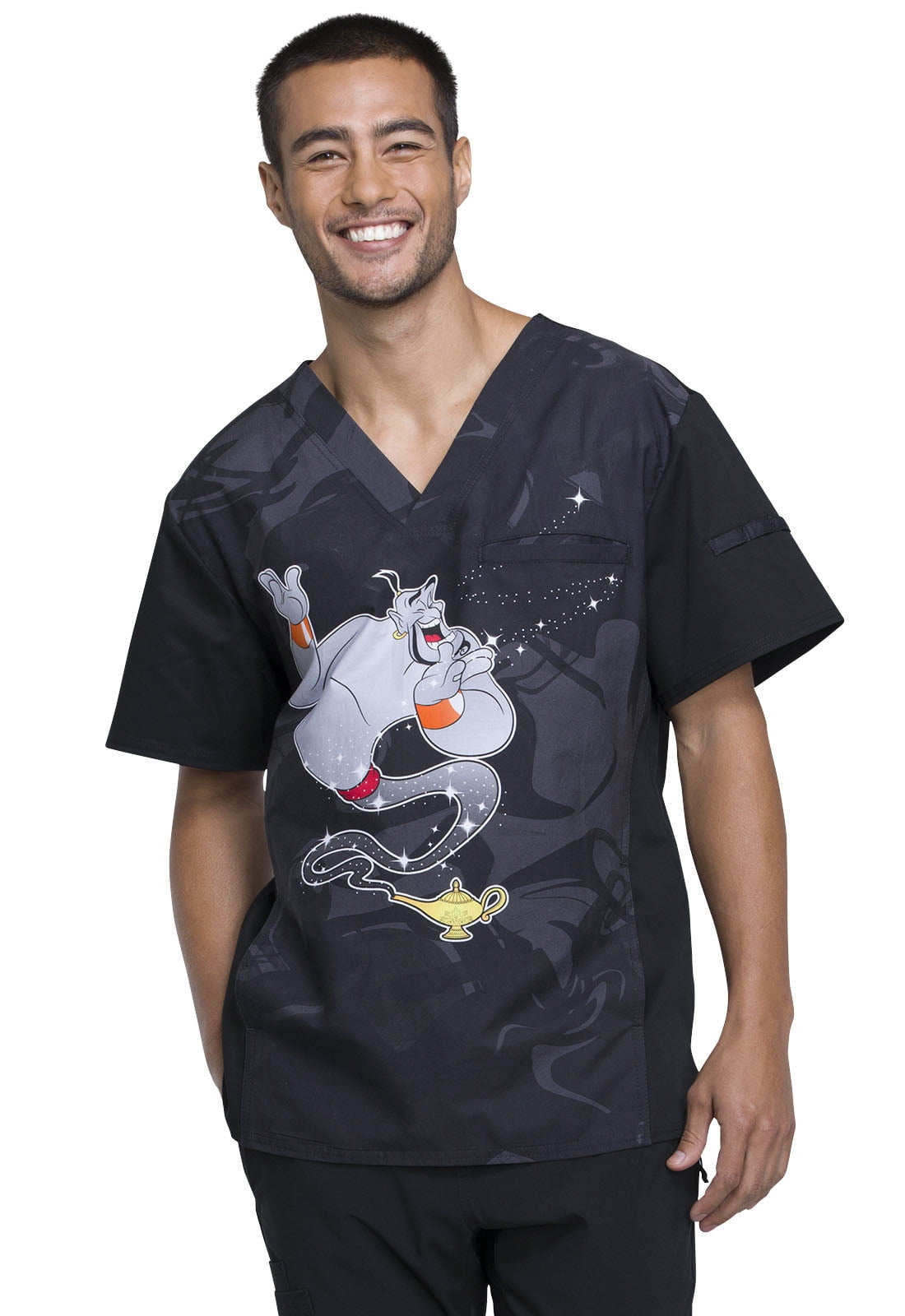 Tooniforms Disney Men's VNeck Scrub Top TF700