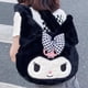 thumbnail image 2 of Bolso de mano de felpa Kawaii Sanrio Cinnamoroll Kuromi my Melody para mujer, bolso de hombro, bolsos de mensajero femeninos, regalo de Navidad, moda, 2 of 4