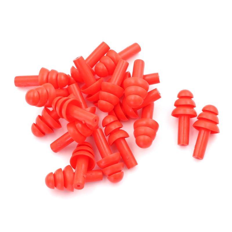 20Pcs Silicone Ear Plugs Anti Noise Snore Earplugs Comfortable For Study Slee_WK 