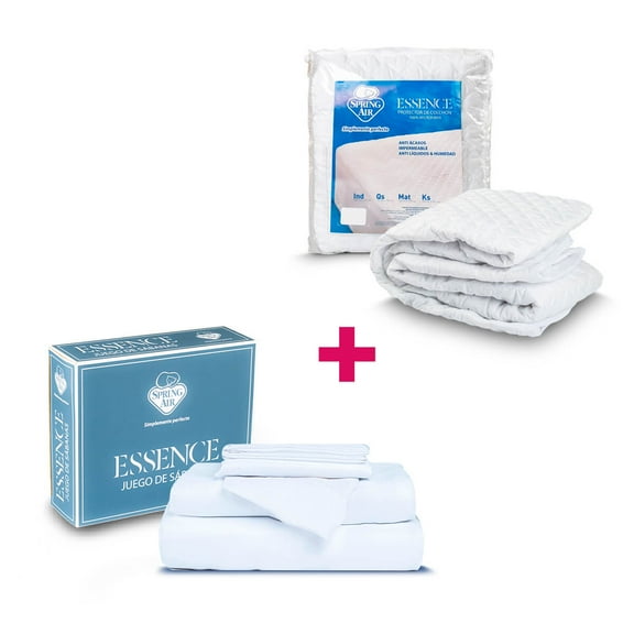 Cubre Colchón Atlas del Descanso Queen Size Spring Air Sabanas Essence BCO QS
