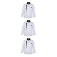 thumbnail image 1 of Chaqueta de chef Cateissary Manga larga Uniforme de cocina Blanco 2XL, 1 of 1