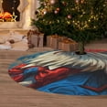 thumbnail image 6 of Yiaed Surreal Bald Eagle Gentleman Print Christmas Tree Skirt , Tree SkirtsTree Mat for Christmas Winter Holiday Indoor Decorations-36", 6 of 7