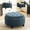 Blue, variant on Shaiailed 29.33" Large Round Storage Ottoman with Reversible Tray Top,Round Tufted Storage Ottoman Coffee Table,Blue Round Ottoman,Plush Footstool Ottoman for Living Room
