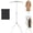 Gray, variant on NUAHRHY Garment Steamer Stand, Adjustable Height 29-58 Inch, Rotating Clothes Steamer Hanger Stand with Tripod Base Foldable Cap and Gown Display Rack for Ironing Drying and Storage