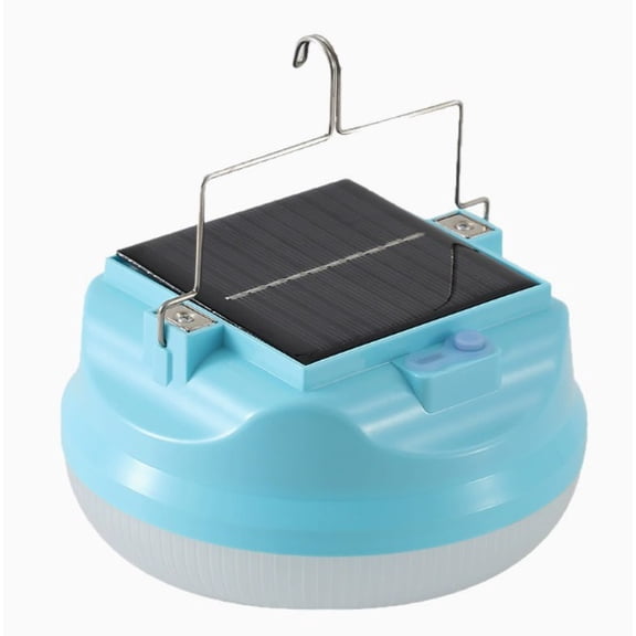 Solar Powered LED Camping Lantern, IP65 Waterproof Hanging Tent Light with 3 Dimmable Modes for Outdoor Emergency