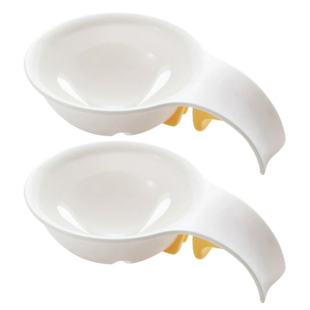 2 separadores de yema y clara de huevo reutilizables, utensilios de cocina, prácticos separadores de huevos para hornear y cocinar