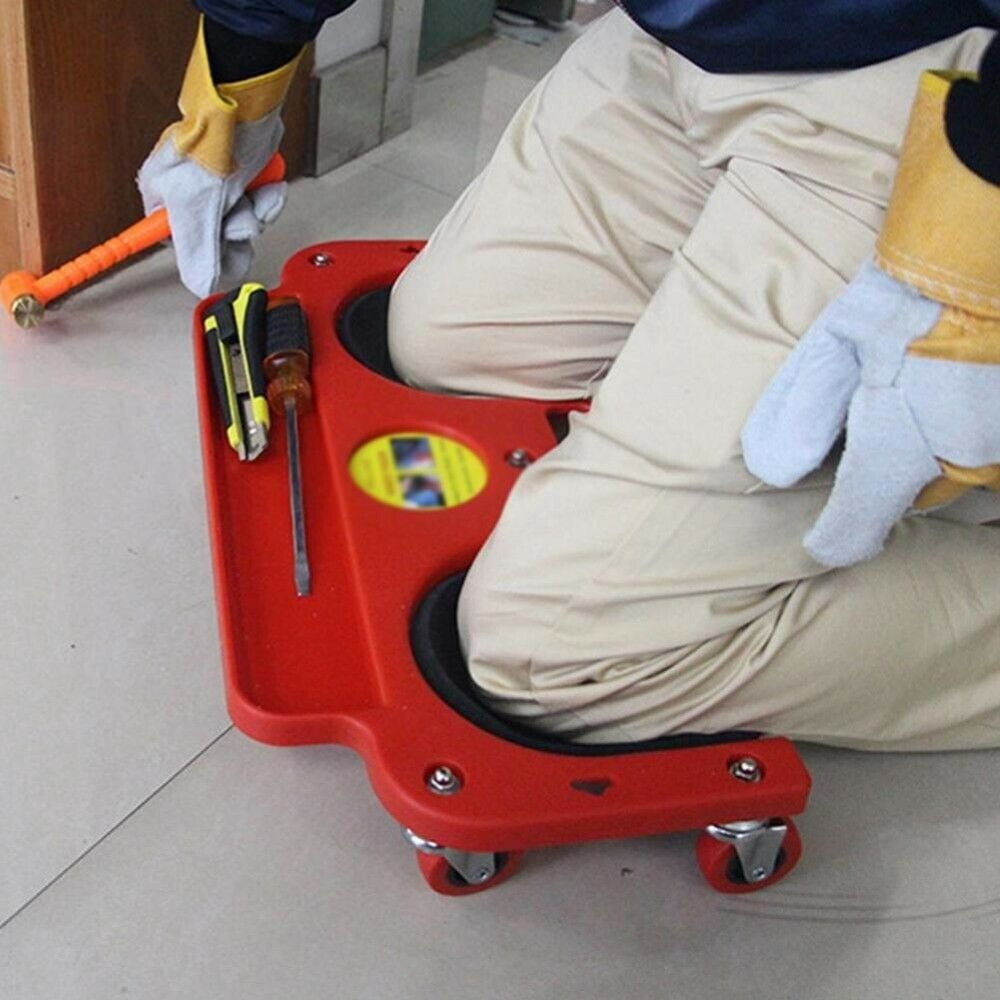 Rolling Wheeled Knee Pads Platform Wheels Workers' Laying Tiles Tools Knee Pad 19.8"