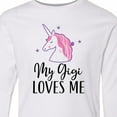 thumbnail image 4 of Inktastic My Gigi Loves Me Unicorn Girls Long Sleeve Youth T-Shirt, 4 of 5