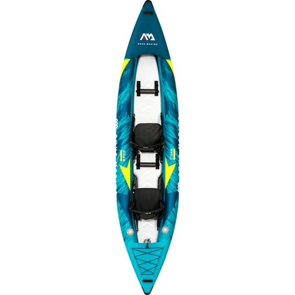 Aqua Marina Steam-412 Versatile Recreational Kayak, PVC Teal