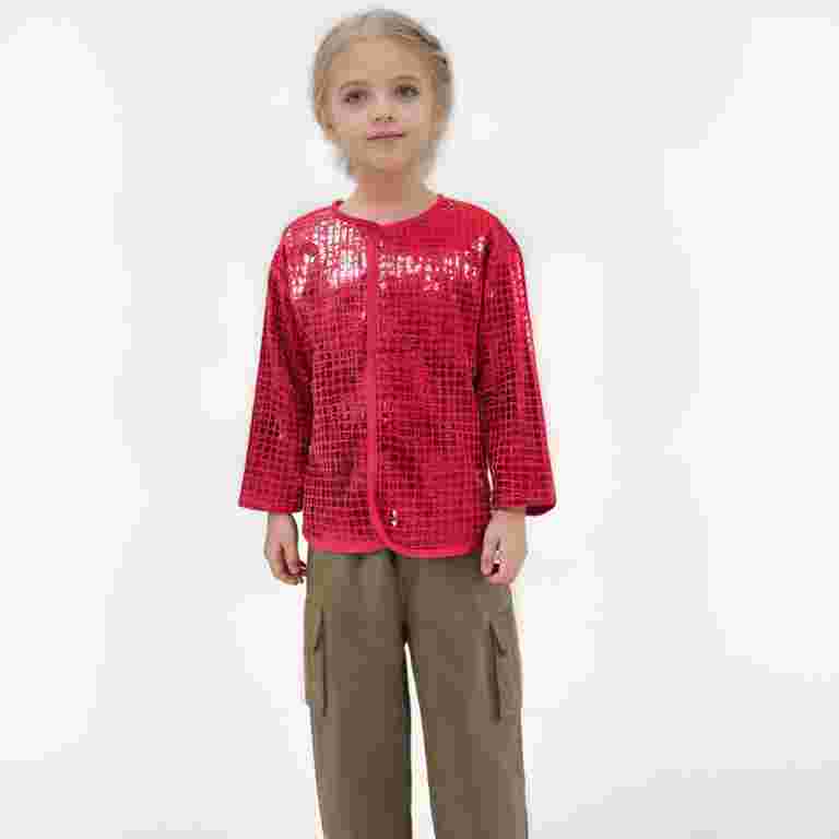 Little Boys T Shirts Shiny Sequin Jacket Long Sleeve Lightweight