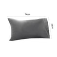thumbnail image 5 of 1 Pair Solid Color Throw Pillow Case Dust-proof Cotton Hidden Zipper Throw Pillow Cover for Car, 5 of 8