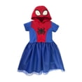 thumbnail image 1 of Vestido con gorro estampado Marvel Spiderman, 1 of 4