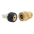 thumbnail image 3 of Pack of 2 Car Washing Portable M22 to 1/4 Vehicle Washing Sprinkler Connecting Inch Adapter Quick Connection High Pressure Water Hose Connectors Accessories, 3 of 8