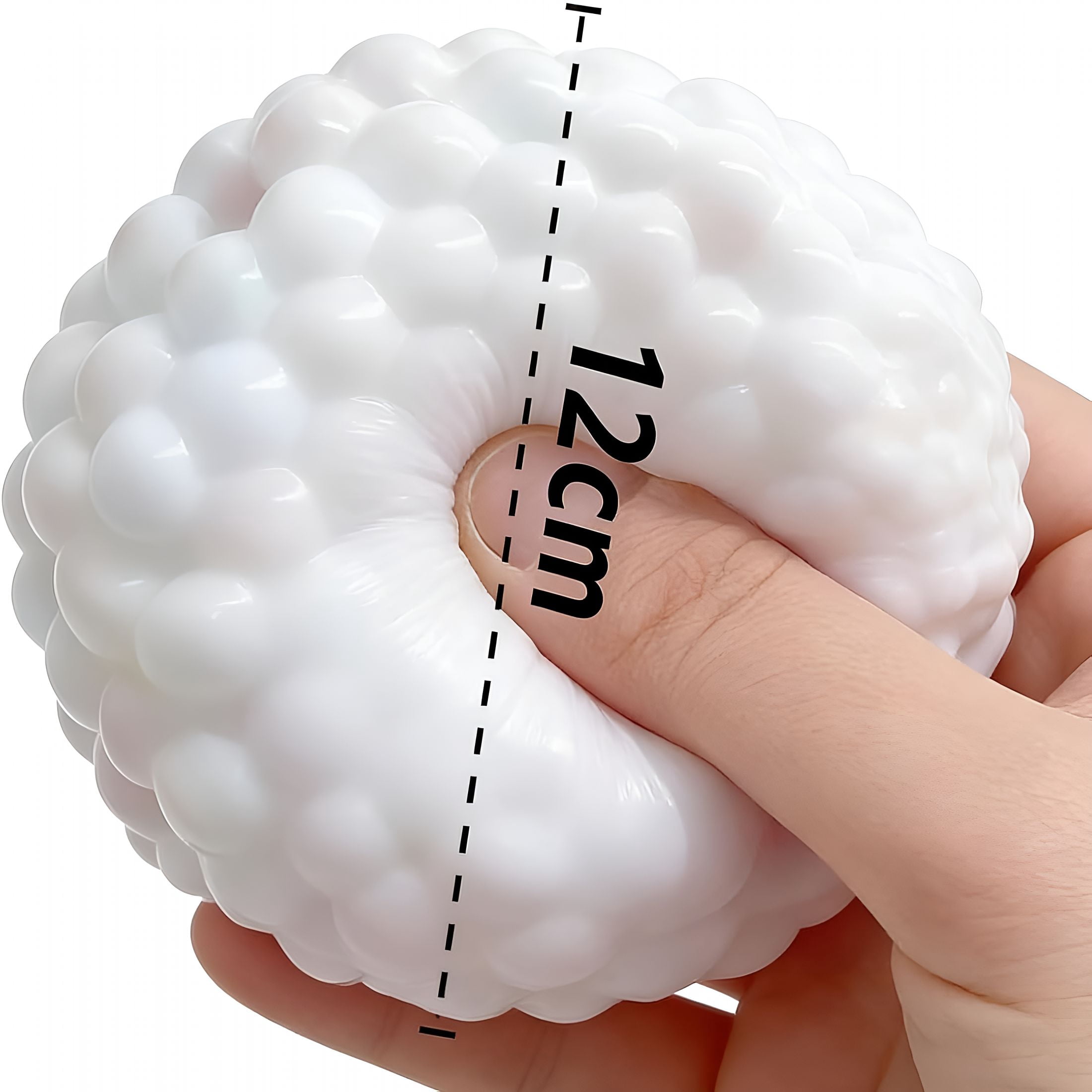 CYFW Crunchy Squishy Stress Ball,Bead Squishy,Sand Filled Moldable Squishy Ball with Crunchy Texture,Soft Stretchy Sensory Fidget for Desk,Relaxation,Focus and Satisfying Squeeze
