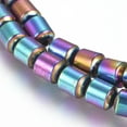 thumbnail image 3 of Hematite Beads Strands PVD Vacuum Plating Column Multi-color 4x5mm Hole: 1mm about 85pcs/Strand 15.94 inch(40.5cm), 3 of 3