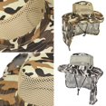 thumbnail image 2 of Yokua Camouflage Fishing Hat Detachable Neckflap Sun Hat for Outdoor Hiking Camping, 2 of 21