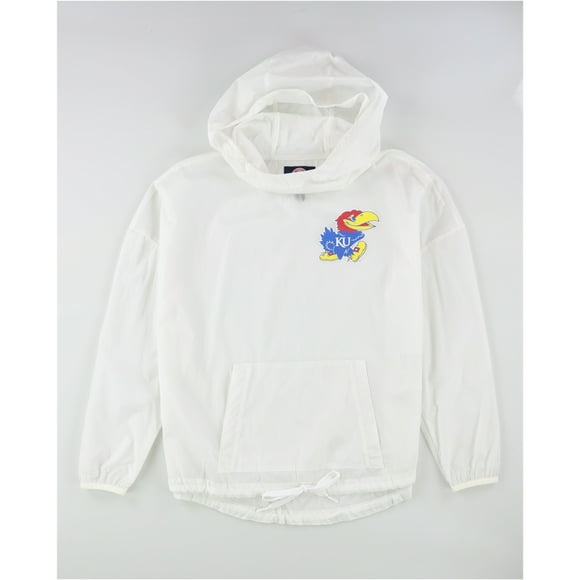 G-III Sports Womens Kansas Jayhawks Raincoat, White, Small