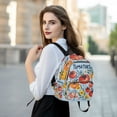 thumbnail image 6 of FORMRS Mini Backpack Purse for Women Travel Daypack Casual Shoulder Bag, Yellow Floral Tomatoes, 6 of 7