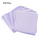 thumbnail image 3 of Uxcell 100 piezas de hojas de papel encerado cuadradas a cuadros de 7.09" x 7.09" para papel de hornear sándwich, púrpura, 3 of 7