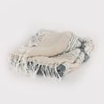 thumbnail image 5 of Rizzy Home  Chevron Stripe Hand Loomed Cotton Throw Grey/Natural, 5 of 5