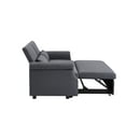 thumbnail image 4 of Momspeace 55" Futon Sofa Bed, Modern Loveseat Convertible Pull out Sofa Bed 2 Seater Sleeper Sofa Couch with Adjustable Backrest - Dark Gray, 4 of 8