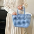 thumbnail image 6 of Kukuzhu Woven Jelly Bag, Rubber Tote Bag Waterproof Travel Bags for Women Washable Totes Handbag for Sports Beach Pool, 6 of 8