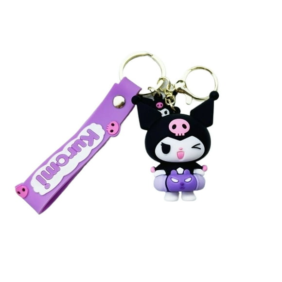 Sanrio Kuromi e Cartoon Doll Pendant Car Key Ring School Bag Deco A5