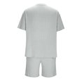 thumbnail image 6 of Awdenio Men's 2 Piece Outfits Short Sleeve Crewneck Summer T Shirt and Drawstring Casual Track Shorts Set, 6 of 6