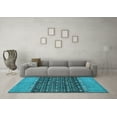 thumbnail image 3 of Ahgly Company Indoor Rectangle Abstract Light Blue Modern Area Rugs, 8' x 10', 3 of 4
