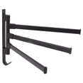 thumbnail image 1 of Aluminum Heavy Swivel Towel Bar Matte Black Multi Arm Wall Mount Rustproof More Storage Space Easy Installation for Various Items Best Choice to Organize, 1 of 8