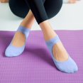 thumbnail image 2 of WMNTST Womens Socks With Grips Low Cut Hollow Yoga Sock Dancing Breathable Sport Exercise Workout Socks, 2 of 5