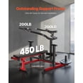 thumbnail image 2 of VEVOR 450 LBS Chest Press Machine Adjustable Bench Press Flat Incline Bench Home Gym, 2 of 9