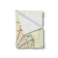 thumbnail image 2 of Ferris Wheel Soft Flannel Fleece Throw Blanket, Weekend Enjoyment Concept Ferris Wheel Image Ornamented Colorful Structure, Cozy Plush for Indoor and Outdoor Use, 50" x 70", Multicolor, by Ambesonne, 2 of 6