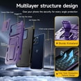 thumbnail image 4 of HCTian for Motorola Moto G Stylus 5G 2025 Case with 2 Pack Screen Protector, Upgrade Slide Camera Cover & Kickstand, Lanyard Strap, Military Grade Shockproof Heavy Duty Robust Bumper Phone Case, 4 of 7