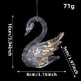 thumbnail image 3 of YuanGuangQ Christmas Acrylic Snowflake Ornament, Transparent Crystal Sequins Hanging Decoration, Holiday Party Home Window Decor for Christmas Tree Indoor Shelf, 3 of 7