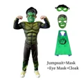 thumbnail image 3 of Disfraz de Hulk para niño, disfraz de superhéroe Hulk, disfraz de Cosplay, capa, máscara, guantes, traje para fiesta de carnaval de Halloween, disfraz para bebé niño, 3 of 4