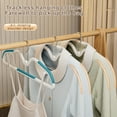 thumbnail image 7 of Gnmfd Short Neck Hanger, Non-Slip Thickened Plastic Clothes Hanger, Space-Saving Wardrobe Organizer for Coats, Jackets, and Garments, Shoulder-Friendly Design for Closet Organization, 7 of 7