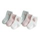 thumbnail image 1 of 3 pares de calcetines adorables para niños Calcetines de primavera y otoño de dibujos animados Medias de algodón suave para bebés Calzado transpirable (rábano, talla XS, 0-6 meses), 1 of 4