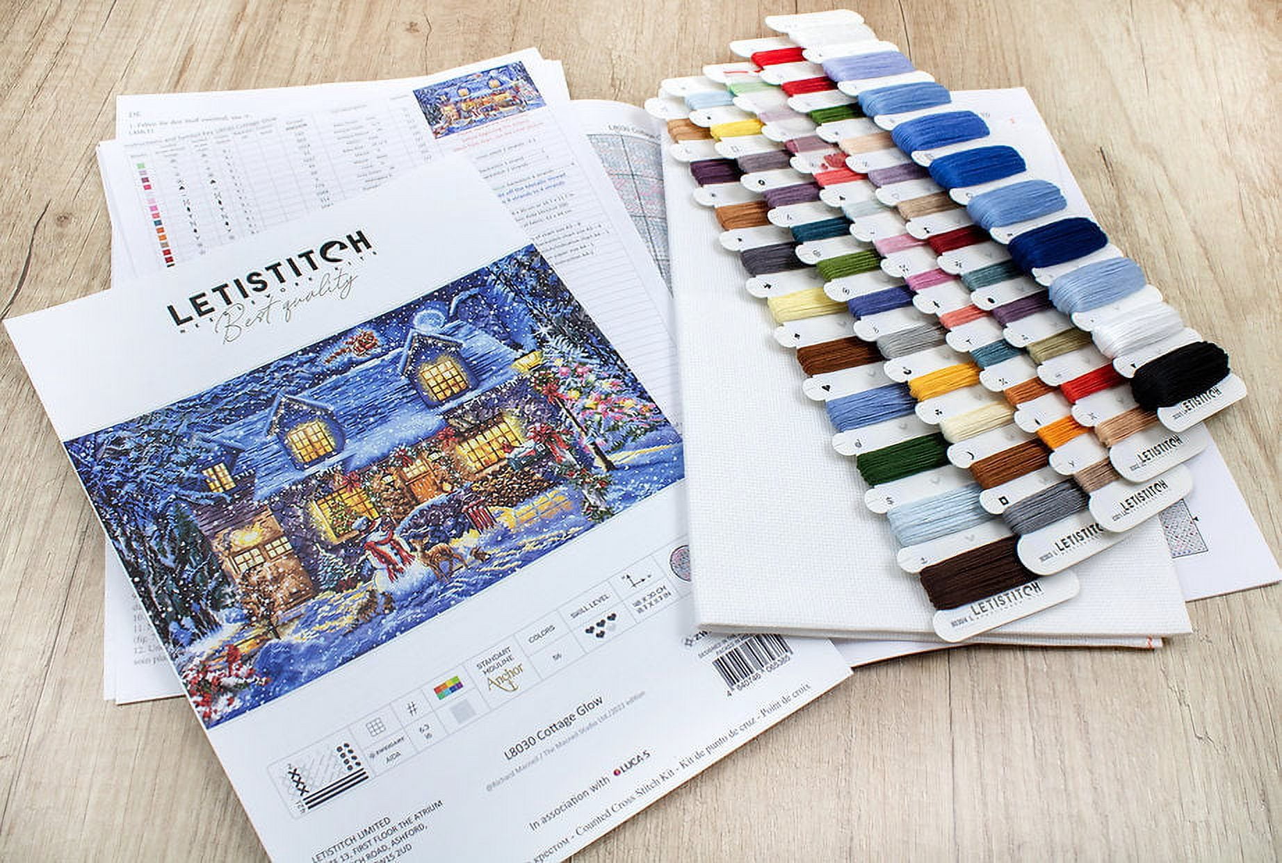 Letistitch Cottage Glow Counted Cross-Stitch Kit