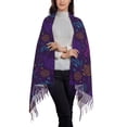 thumbnail image 2 of Honeii Colorful Snake Print Scarf Oversized Scarf Tassel Fall Winter Thick Scarf Warm Shawl Women,Women's Scarves & Wraps, 2 of 8