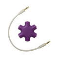 thumbnail image 3 of Cateissary Divisor de Audio de 3,5mm, accesorio para auriculares, equipo convertidor estable profesional, pequeño adaptador de auriculares, herramientas de Cables de audio/vídeo violeta, 3 of 5