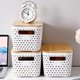 thumbnail image 3 of Imitation Rattan Storage Box Plastic Basket Handwoven Display Boxes, 3 of 5