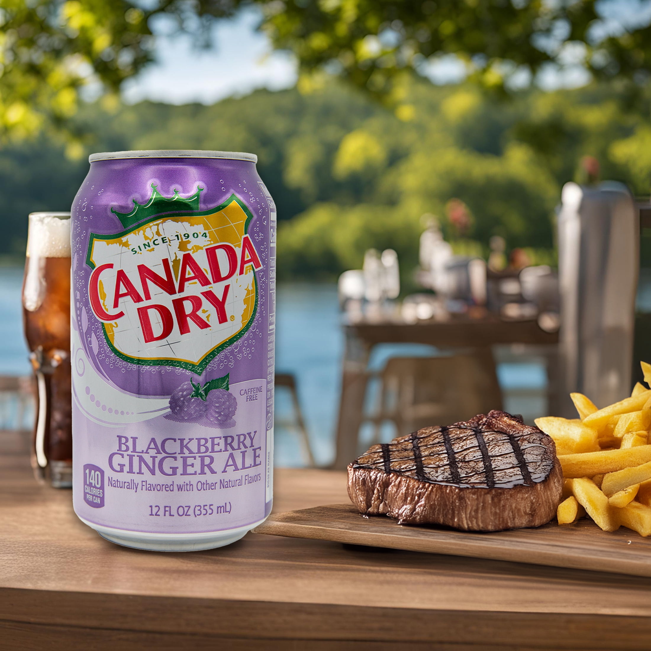 Canada Dry Blackberry Ginger Ale Soda, 12.0 oz Cans, 18 Pack