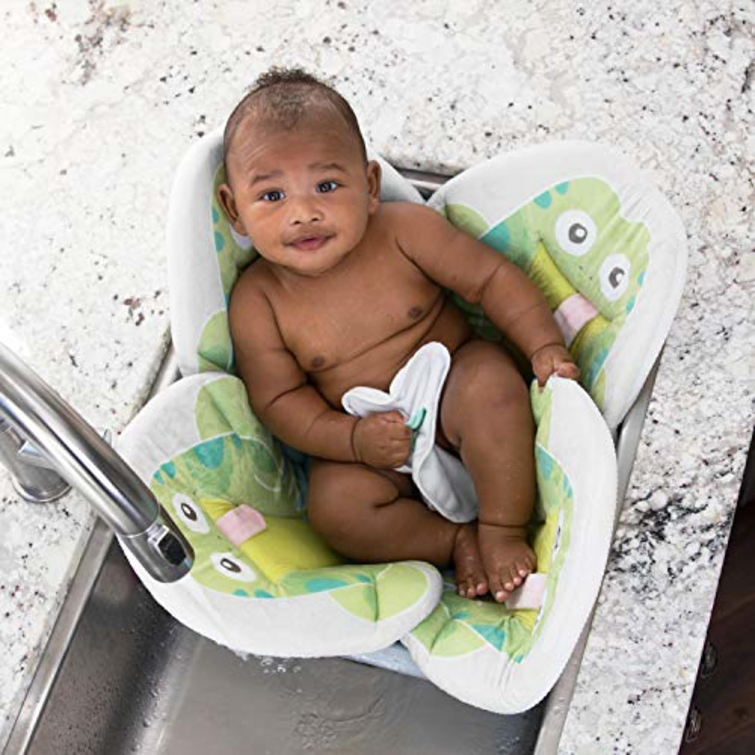 Blooming Bath Pond Pal Baby Bath Seat - Sink Baby Bath Insert, Frog